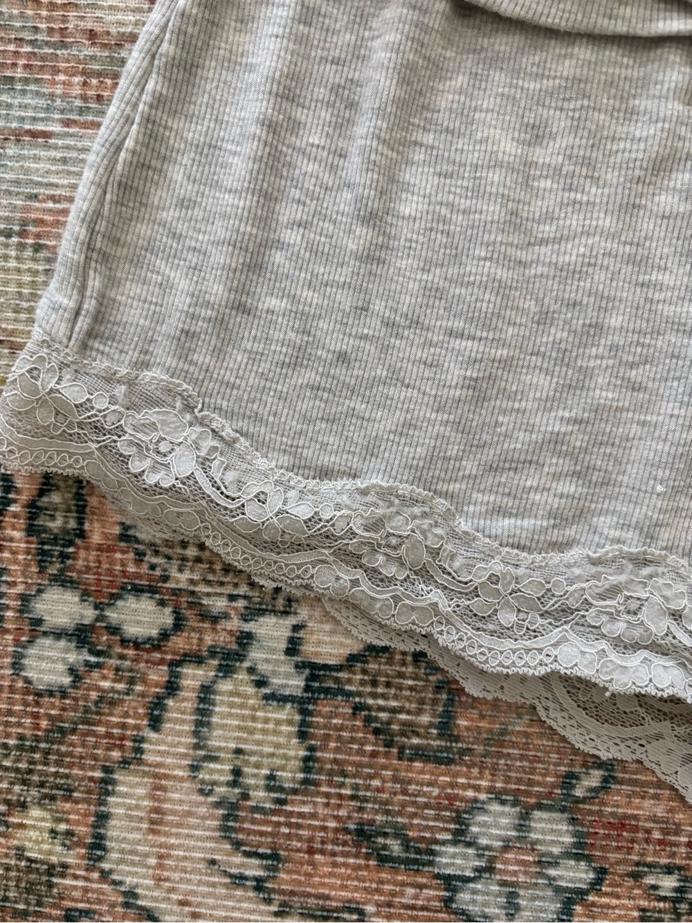 ππ¦ Auden Light Gray Lace-Trim Sleep Cami & Short Set - Picture 5 of 7